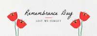 Simple Remembrance Day Facebook Cover