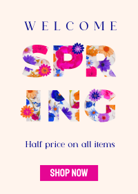 Modern Spring Sale Poster