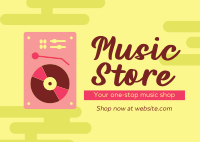 Premium Music Store Postcard