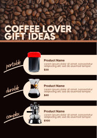 Coffee Gift Ideas Poster