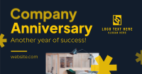Minimalist Company Anniversary Facebook Ad