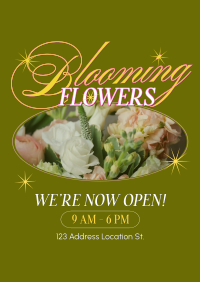 Blooming Today Floral Poster