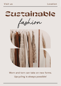 Elegant Minimalist Sustainable Fashion Flyer