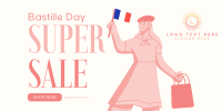 Super Bastille Day Sale Twitter Post