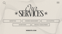 Elegant Our Services Facebook Event Cover