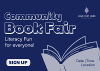 Community Book Fair Postcard