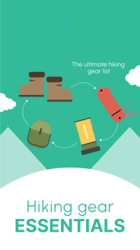 Hiking Gear Essentials Instagram Story