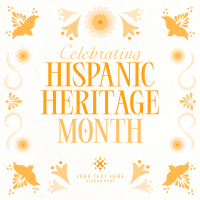 Traditional Hispanic Heritage Month Instagram Post Design