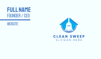 House Clean Broom Sweeper Business Card Image Preview