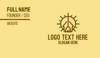 Sun House Broomstick Business Card Design