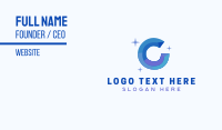 Shiny Gem Letter C Business Card Design