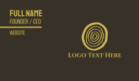 Brown Circle Business Card example 4