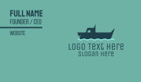 Blue Boat Business Card example 3
