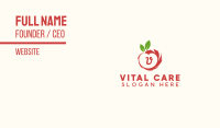Lovely Apple Fruit Letter Business Card Image Preview