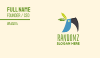 Tropical Blue Toucan Bird Business Card