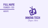 Purple Music Television Business Card