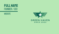 Green Star Wings Business Card Image Preview