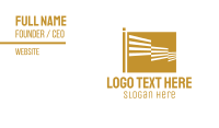 Gold Square Business Card example 2