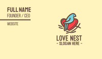 Bird Nest Heart Business Card Image Preview