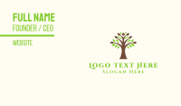 Brown Leaf Business Card example 3