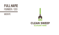 Home Cleaning Broom  Business Card Image Preview