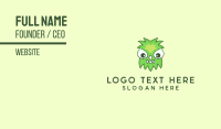 Cute Green Monster Business Card