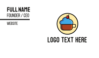 Cloud Coffee Mug Business Card Design