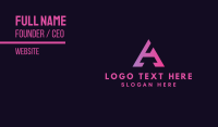 Purple Triangle Business Card example 3
