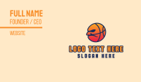 Grumpy Basketball Mascot  Business Card Design