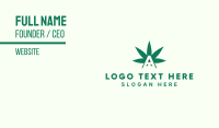 Green Cannabis A Business Card Design