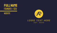 Yellow Racing RA Business Card Design