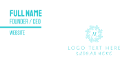Snowflake Lettermark Business Card Design
