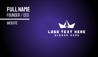Blue Rocket Crown Business Card