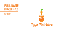 Orange Juice Music Business Card Design