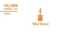 Orange Juice Music Business Card Image Preview