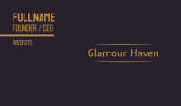Golden Luxurious Label Business Card
