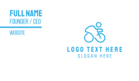 Blue Bicycle Business Card example 4