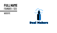 Blue Variable Vape Business Card Image Preview