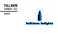 Blue Variable Vape Business Card Image Preview