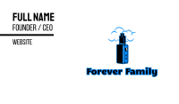 Blue Variable Vape Business Card Image Preview