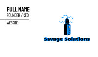 Blue Variable Vape Business Card Image Preview