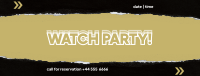 Watch Party Facebook Cover Design