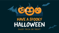 Halloween Pumpkin Greeting Facebook Event Cover