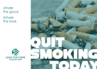 Quit Smoking Postcard example 1