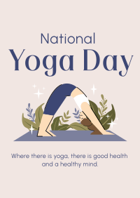 There's Yoga Poster Design