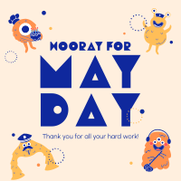 Hooray May Day Instagram Post