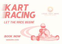 Let The Race Begin Postcard