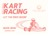 Race Cart Postcard example 2