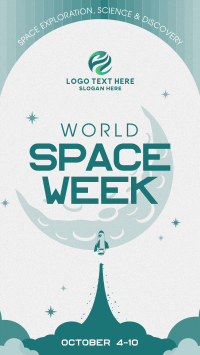 Retro Minimalist Space Week Instagram Story