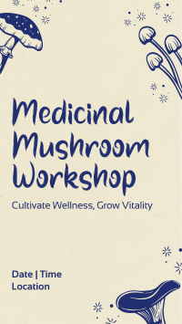 Monoline Mushroom Workshop Instagram Reel Image Preview